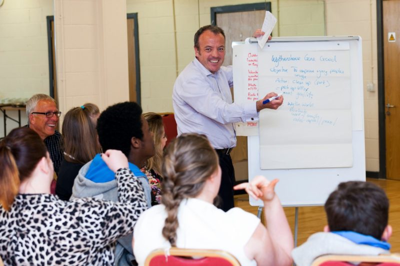 Mike at the flipchart